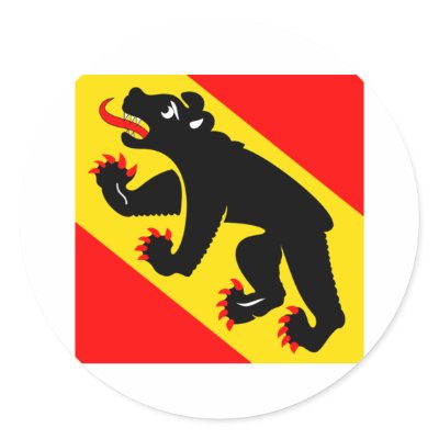 Bern Flag Round Sticker by Vexillophile