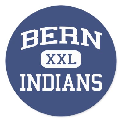 Bern - Indians - Bern High School - Bern Kansas Stickers by customteamsportswear