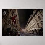 Bern, Switzerland at Night Print