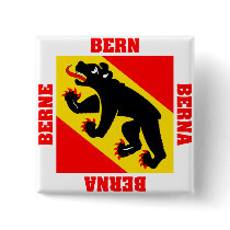 Bern Switzerland Canton Flag Pin