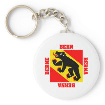 Bern Switzerland Canton Flag Keychains