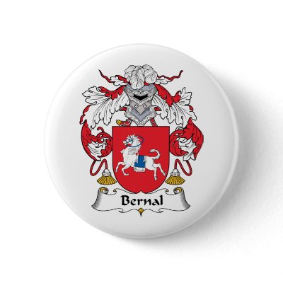 Bernal Family Crest Pinback Buttons by coatsofarms