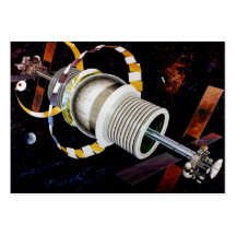 Bernal Sphere Exterior Space Travel Business Card Template