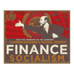 Bernanke's Finance Socialism Poster
