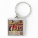 Bernard  of Clairvaux preaching Second Crusade Keychains