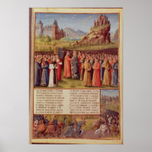 Bernard  of Clairvaux preaching Second Crusade Print