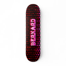 Bernard pink fire Skatersollie skateboard.