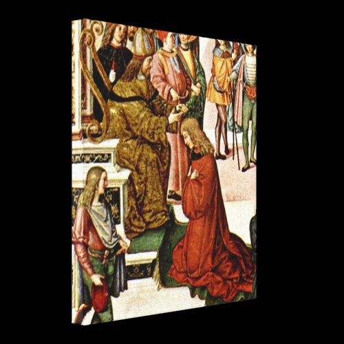 Bernardino di Betto - Piccolomini and Frederick Gallery Wrap Canvas