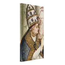Bernardino di Betto - Pope blessing Gallery Wrapped Canvas
