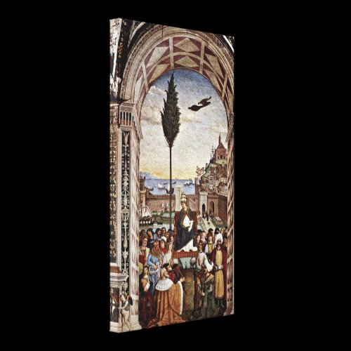 Bernardino di Betto - Pope Pius II in Ancona Gallery Wrap Canvas