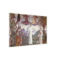 Bernardino di Betto - StBernadine and saints Canvas Prints