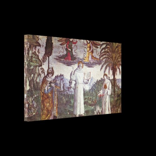 Bernardino di Betto - StBernadine and saints Canvas Prints