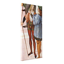 Bernardino di Betto - Two pages Canvas Prints