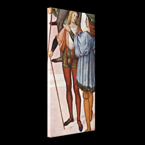 Bernardino di Betto - Two pages Canvas Prints
