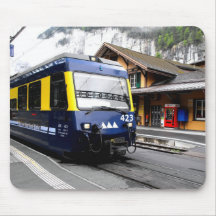 Berner Oberland bahn train in Switzerland Mousepad