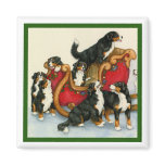 Berners in Sleigh Refrigerator Magnet
