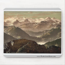 Bernese Alps, from Pilatus, Bernese Oberland, Swit Mouse Pads
