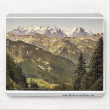 Bernese Alps, from Stanserhorn, Bernese Oberland, Mouse Pad