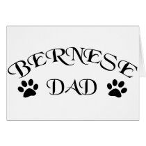 Bernese Dad (Fancy Text) Greeting Card