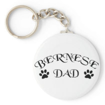 Bernese Dad (Fancy Text) Keychain