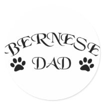 Bernese Dad (Fancy Text) Stickers
