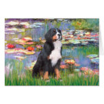 Bernese - Lilies 2 Greeting Card