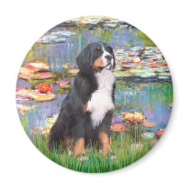 Bernese - Lilies 2 Fridge Magnets
