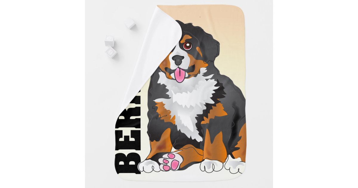 Bernese Mountain Dog Baby Blanket | Zazzle