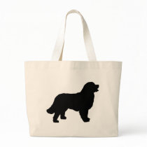 Bernese Mountain Dog (black silhouette) Bag