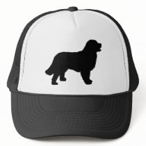 Bernese Mountain Dog (black silhouette) Trucker Hat