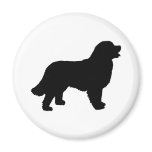 Bernese Mountain Dog (black silhouette) Refrigerator Magnets