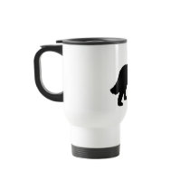 Bernese Mountain Dog (black silhouette) Coffee Mugs