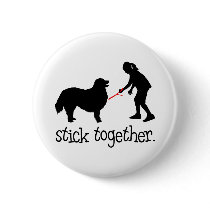 Bernese Mountain Dog Pinback Button