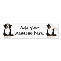 Bernese Mountain Dog Cartoon Bumper Stickers
