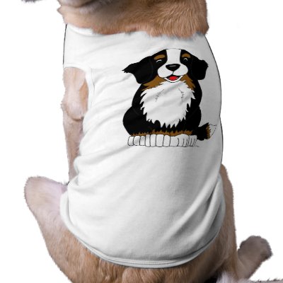 Bernese Mountain Dog Cartoon Pet T Shirt by Scraptoons