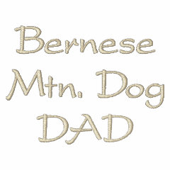 Bernese Mountain Dog DAD embroidered shirt