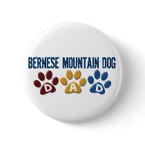 BERNESE MOUNTAIN DOG Dad PAW PRINT Pin