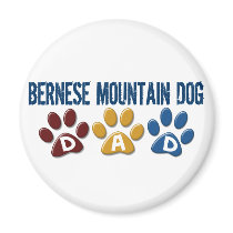 BERNESE MOUNTAIN DOG Dad PAW PRINT Refrigerator Magnets