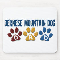 BERNESE MOUNTAIN DOG Dad PAW PRINT Mouse Pad