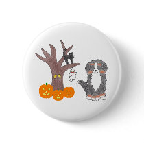Bernese Mountain Dog Fall Button