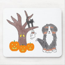 Bernese Mountain Dog Fall Mousepad