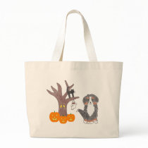 Bernese Mountain Dog Fall Tote Bag