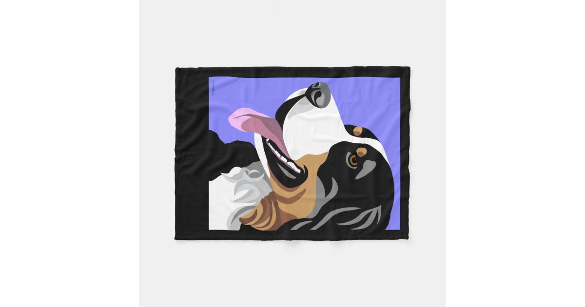 Bernese Mountain Dog Gifts Fleece Blanket | Zazzle