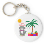 Bernese Mountain Dog Hawaiian Christmas Keychains