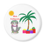 Bernese Mountain Dog Hawaiian Christmas Refrigerator Magnets