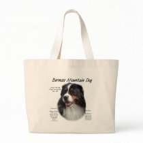 Bernese Mountain Dog History Design Tote Bag