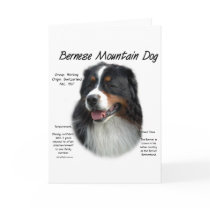 Bernese Mountain Dog History Design Greeting Card