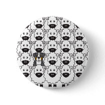 Bernese Mountain Dog in the Sheep Button