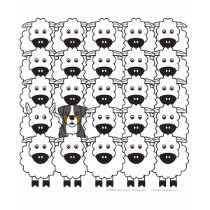 Bernese Mountain Dog in the Sheep t-shirts by khocker Bernese Mountain Dog in the Sheep t-shirts