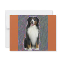 BERNESE MOUNTAIN DOG INVITATIONS